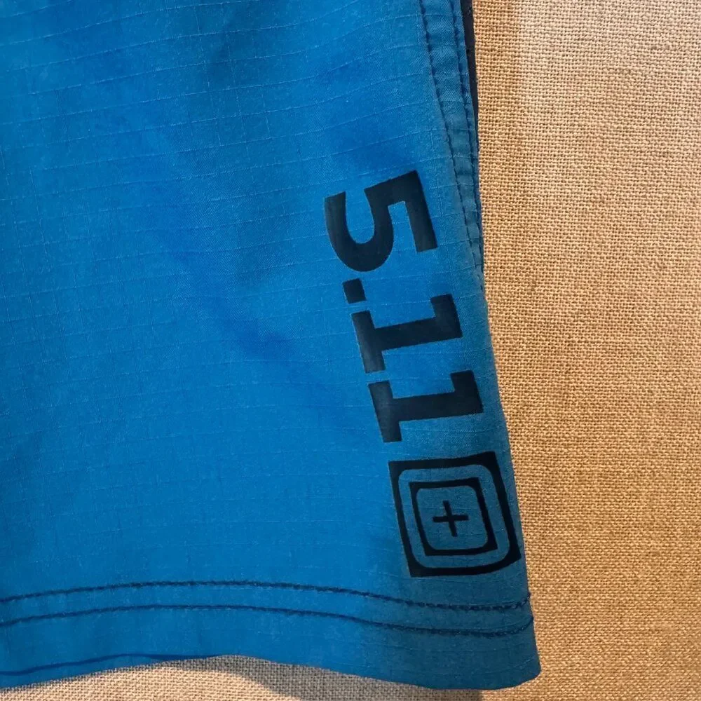 5.11 Tactical Blue Board Shorts Men’s 32 Swim Trunks Surf Outdoor Quick Dry